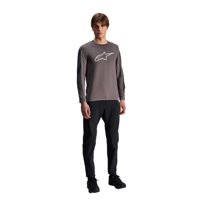 Trikot ALPINESTARS A-DURA INSET ASTAR Lange Ärmel Grau