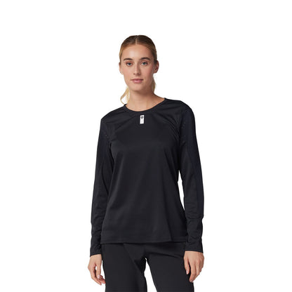 FOX DEFEND Damen-Trikot Langarm Schwarz