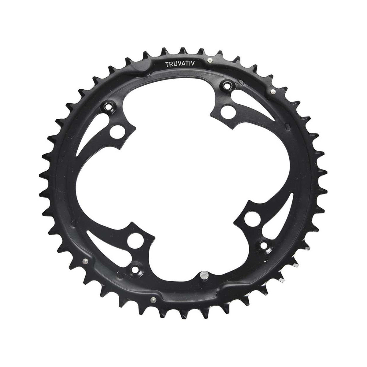 Plateau Extérieur SRAM MTB 104BCD 9/10V 4 Trous 104mm — vue du plateau sur fond blanc