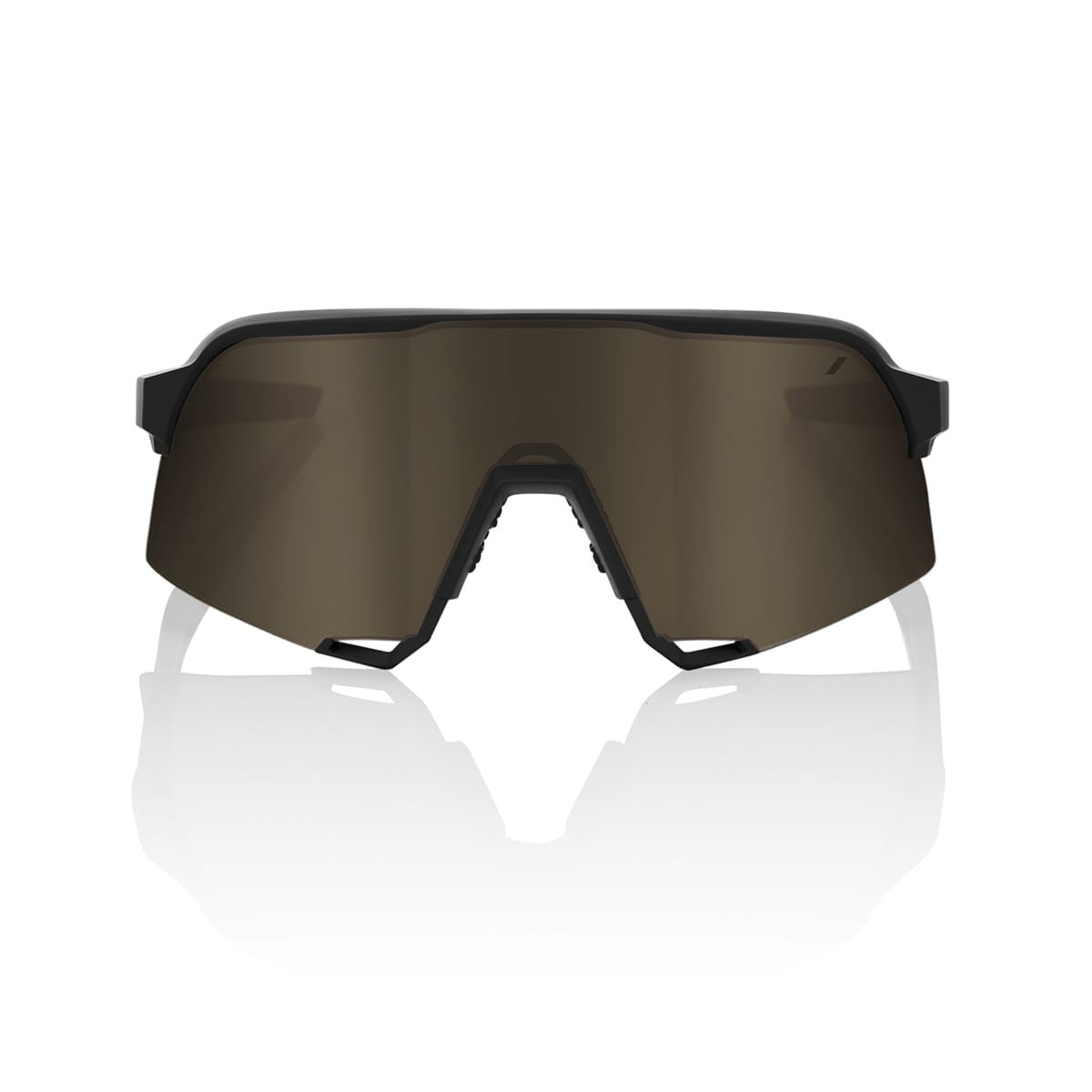 Brille 100% S3 Schwarz Mirror Gold