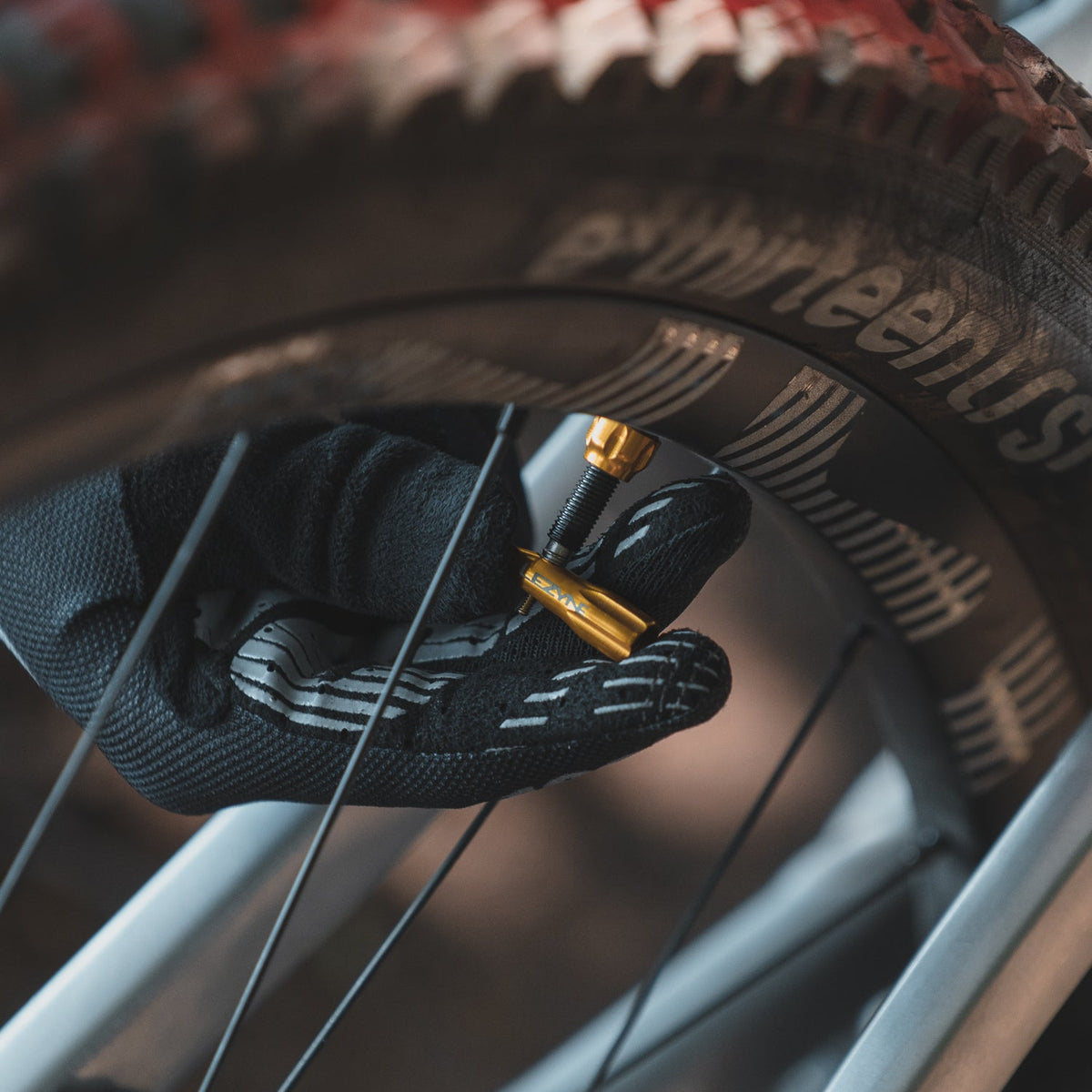 2 LEZYNE CNC Tubeless-Ventile, 44 mm, Silber
