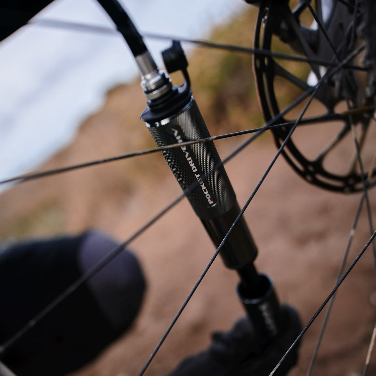 Handpumpe LEZYNE POCKET DRIVE HV LOADED Schwarz