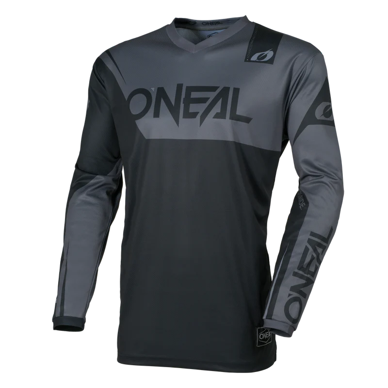 O'NEAL ELEMENT RACEWEAR Junior Langarmtrikot Schwarz/Grau