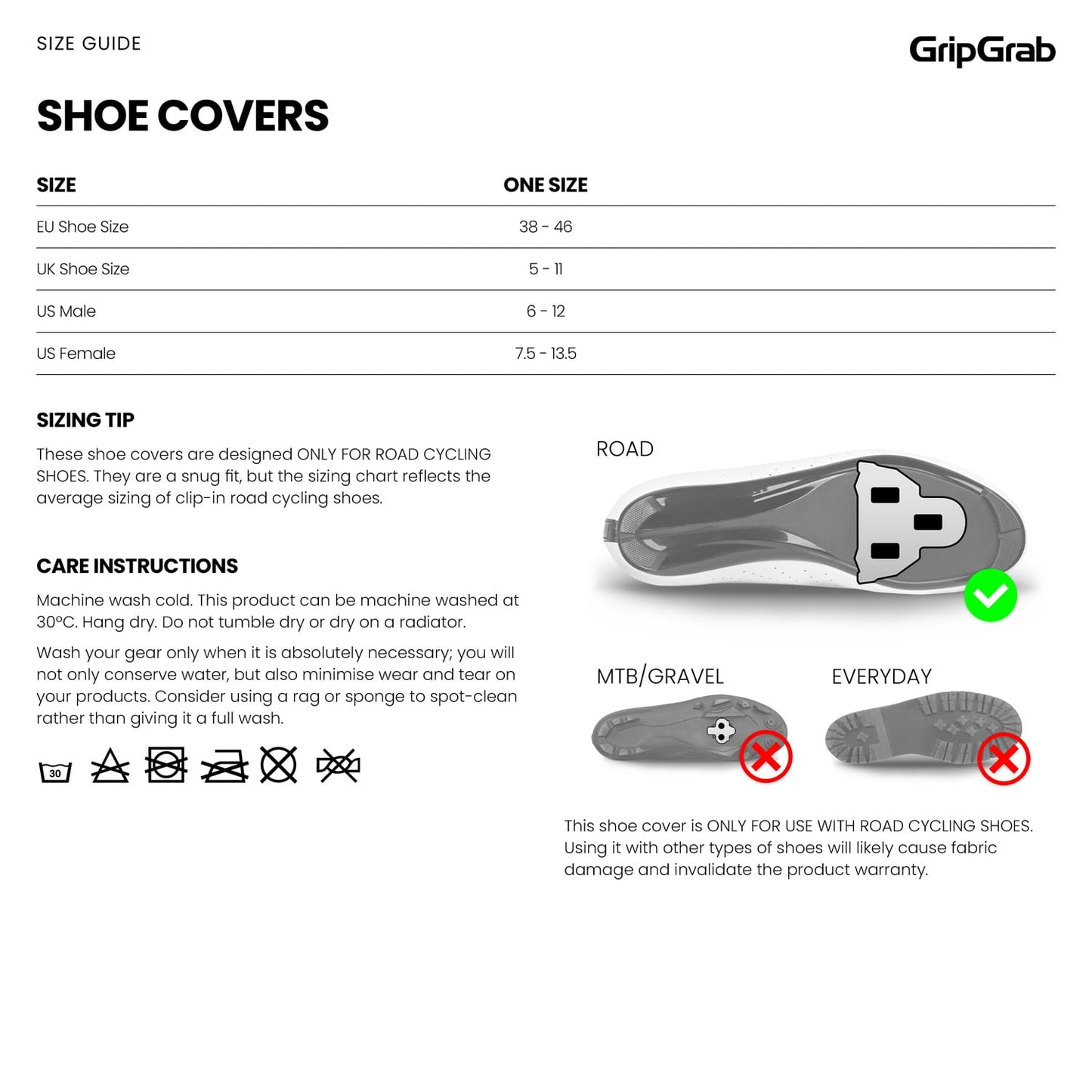 Couvre-Chaussures GRIPGRAB RACE AERO 2 Noir