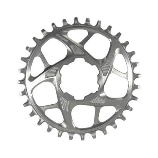 Plateau Mono HOPE R22 9/10/11/12V Direct Mount Argent — vue du plateau sur fond blanc