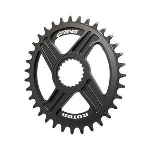 ROTOR Q-RING Shimano SLX / XT / XTR Direct Mount Einfach-Kettenblatt, 12-fach — Kettenblatt vor weißem Hintergrund