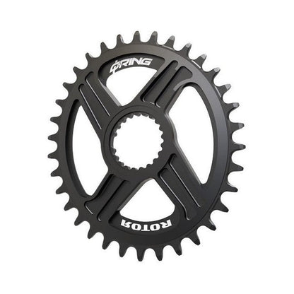 Plateau Mono 12V ROTOR Q-RING Shimano SLX / XT / XTR Direct Mount — vue du plateau sur fond blanc