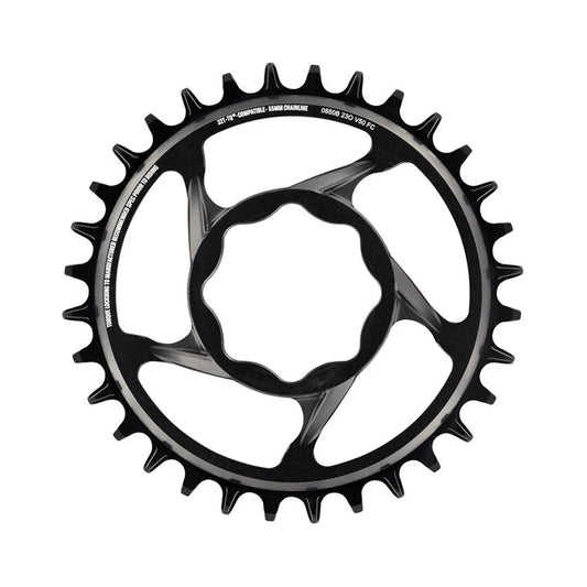 Plateau Mono E-THIRTEEN E-SPEC 11/12V Direct Mount TQ HPR50 — vue du plateau sur fond blanc