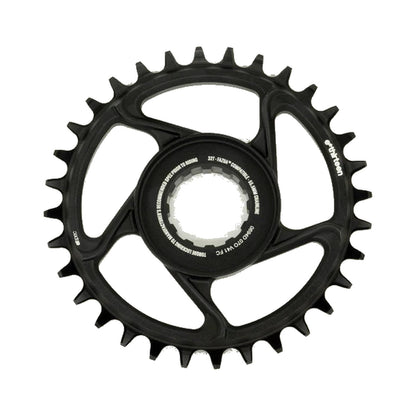 Plateau Mono E-THIRTEEN E-SPEC 11/12V Direct Mount FAZUA — vue sur fond blanc