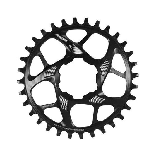 Plateau Mono HOPE R22 9/10/11/12V Direct Mount Boost Noir — vue du plateau sur fond blanc