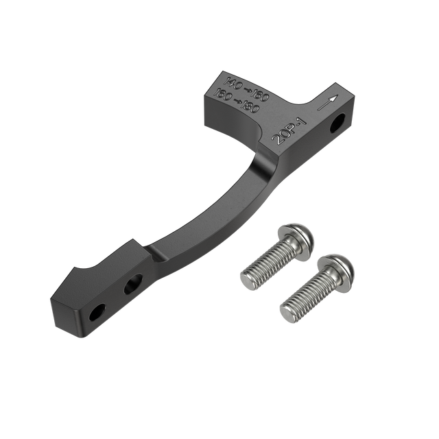 Adapter Bremssattel vorne/hinten PM / PM SRAM P1 Scheiben 160/180mm (+20mm) + Edelstahl-Schrauben