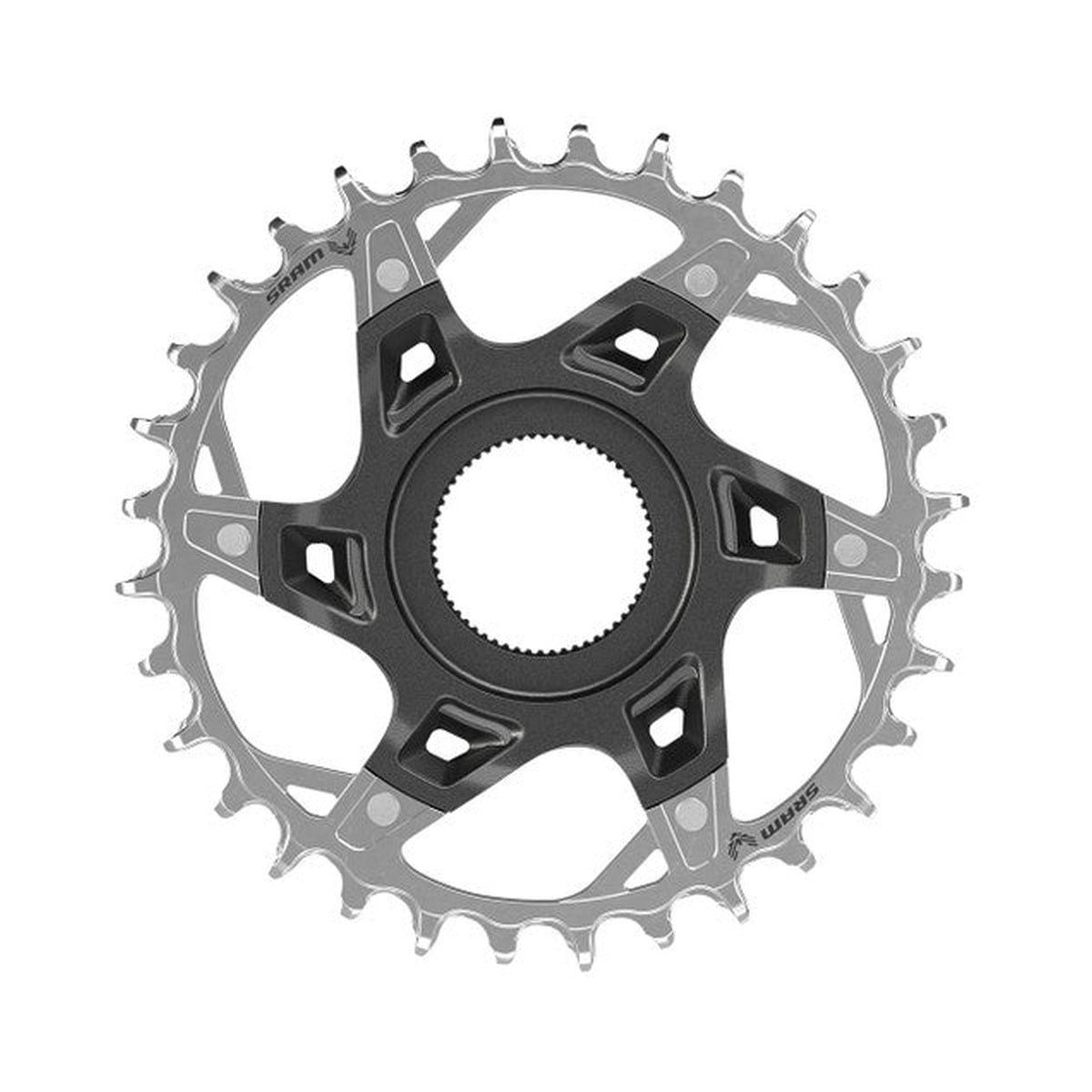 Plateau Mono SRAM XX T-TYPE EAGLE 12V Direct Mount FAZUA — vue du plateau sur fond blanc