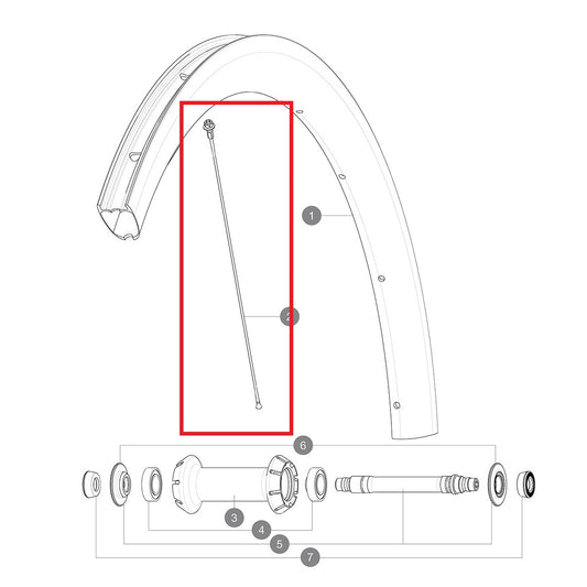 Kit 12 Rayons Av/Ar MAVIC COSMIC PRO CARBON 260mm