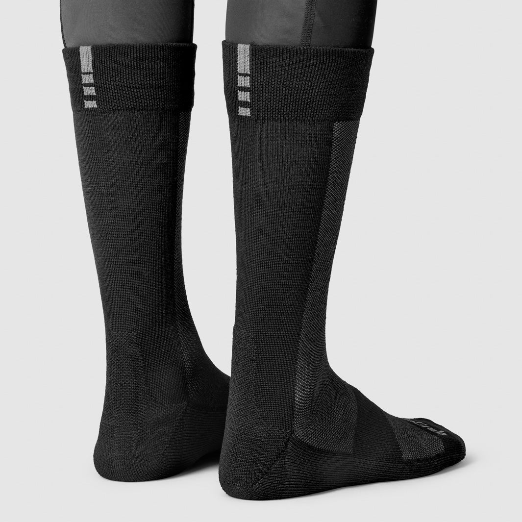 Chaussettes GRIPGRAB ALPINE MERINO HIGH Noir