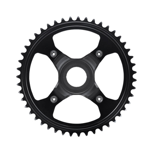 SHIMANO SM-CRE80-R E-Bike-1-fach-Kettenblatt, 10/11-fach, 50 mm Kettenlinie — Kettenblatt auf weißem Hintergrund