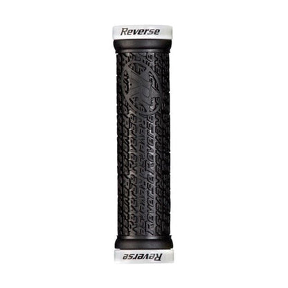 Grips REVERSE COMPONENTS STAMP Lock-On Ø 30mm Noir/Blanc