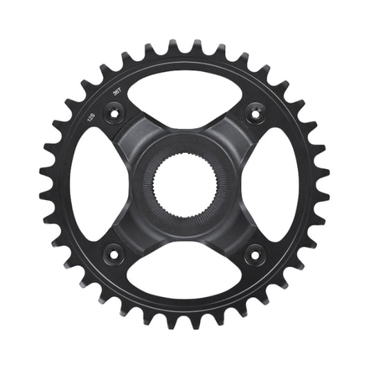 Plateau Mono E-Bike SHIMANO SM-CRE70-12-B 12V Ligne de chaîne 53 mm — vue du plateau sur fond blanc
