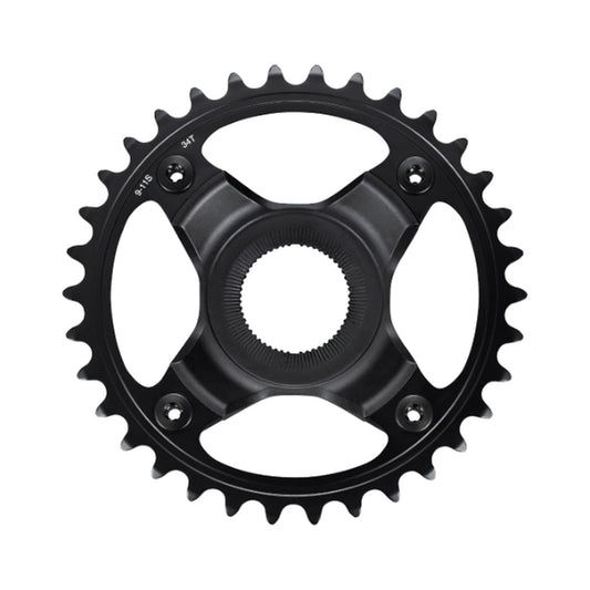 Plateau Mono E-Bike SHIMANO SM-CRE70-B 9/10/11V Ligne de chaîne 55 mm — vue du plateau sur fond blanc