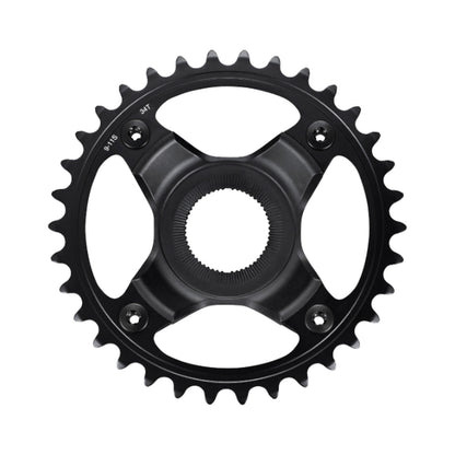Plateau Mono E-Bike SHIMANO SM-CRE70-B 9/10/11V Ligne de chaîne 53 mm — vue du plateau sur fond blanc