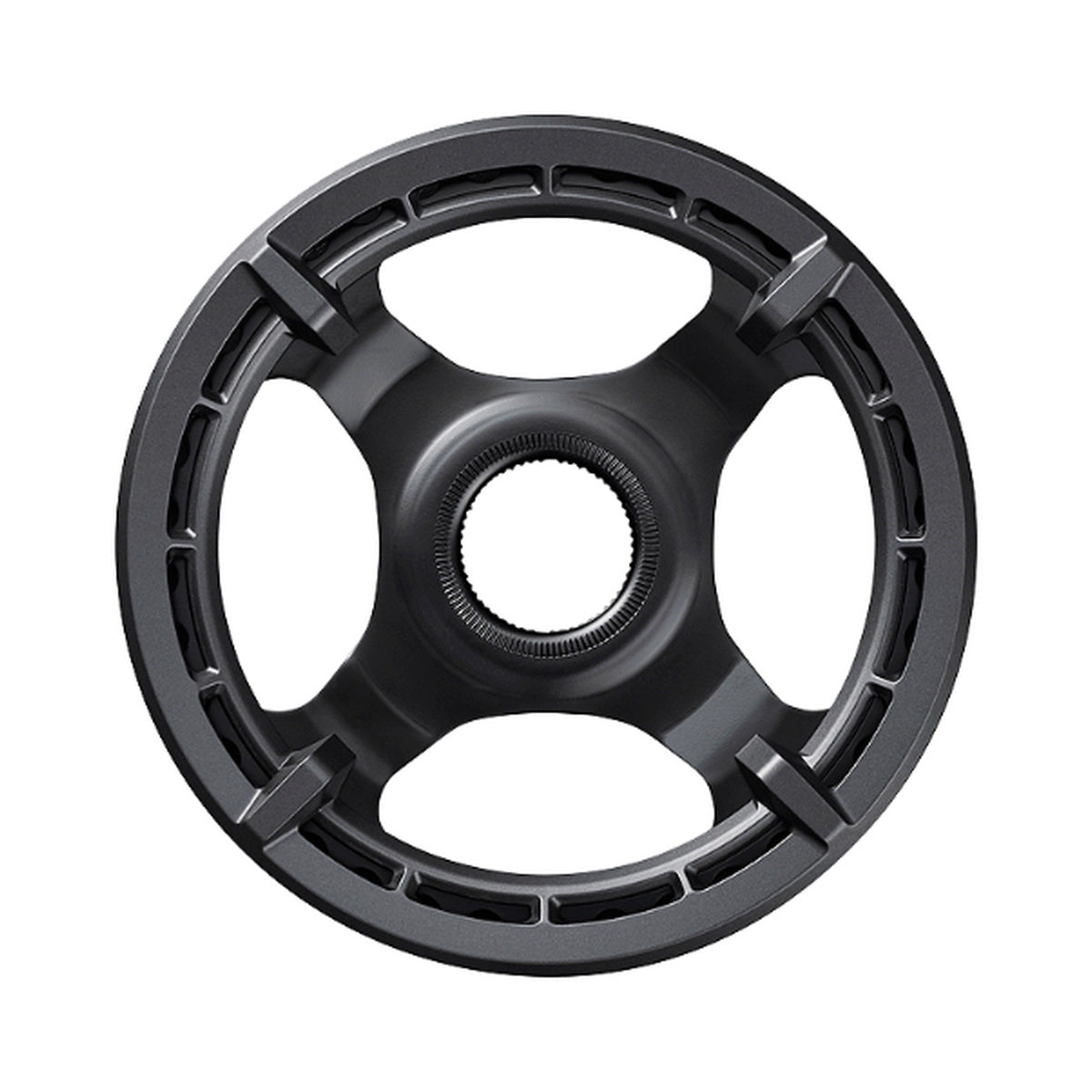 Plateau Mono E-Bike SHIMANO SM-CRE61 9/10/11V Double Guide Chaine — vue du plateau sur fond blanc