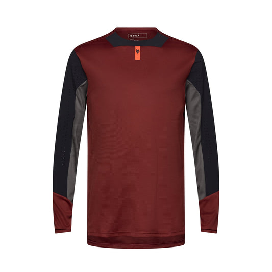 FOX DEFEND Trikot Langarm Bordeaux 2025