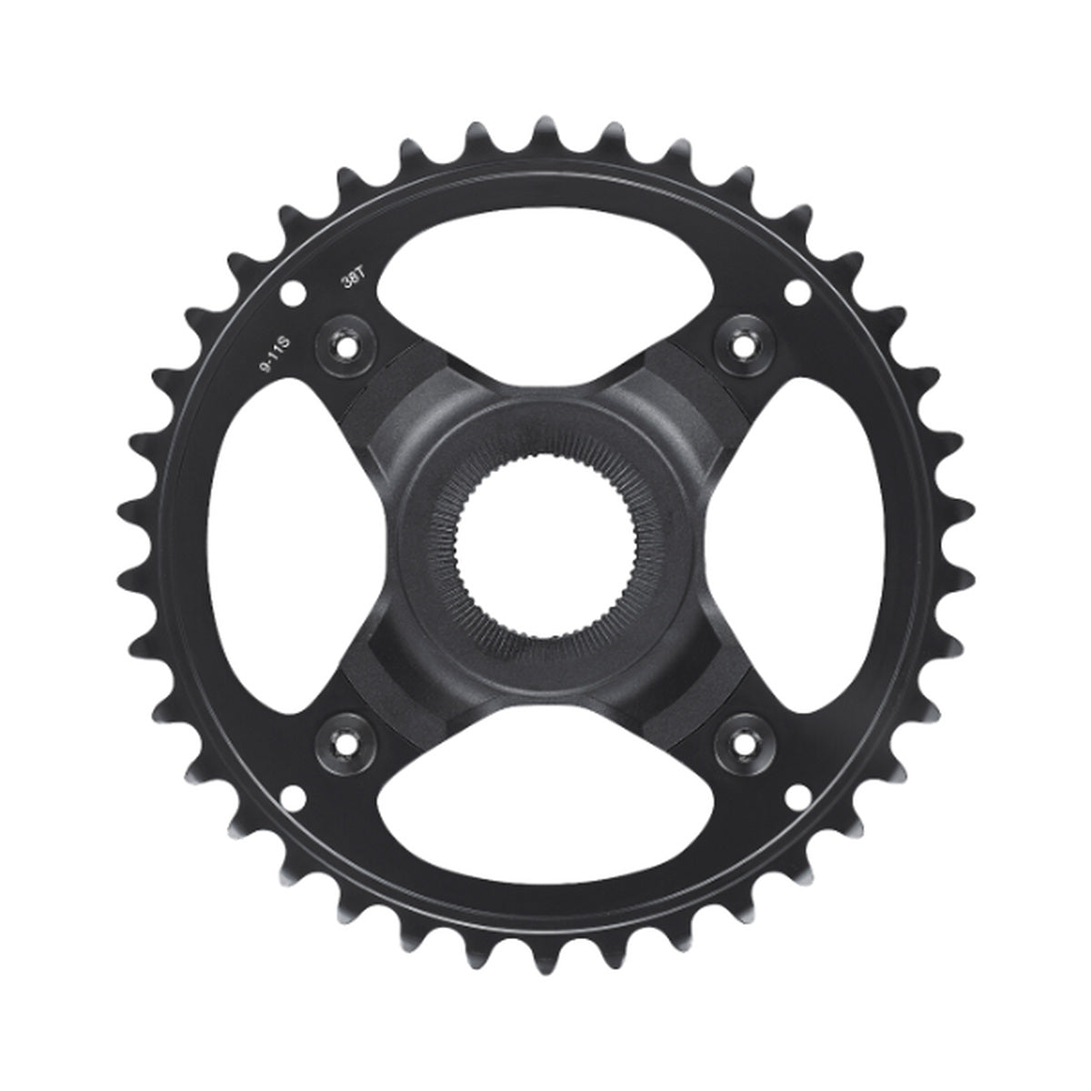 Plateau Mono E-Bike SHIMANO SM-CRE70 9/10/11V — vue du plateau sur fond blanc