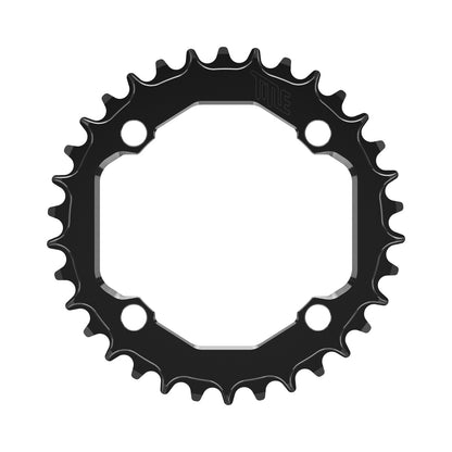 Plateau TITLE CR1-E 12V SRAM T-Type 104 BCD Noir — vue du plateau sur fond blanc