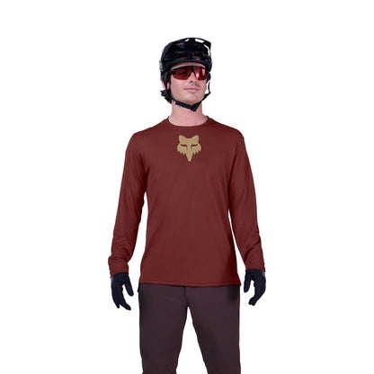 Trikot FOX RANGER FOX HEAD Langarm Bordeaux