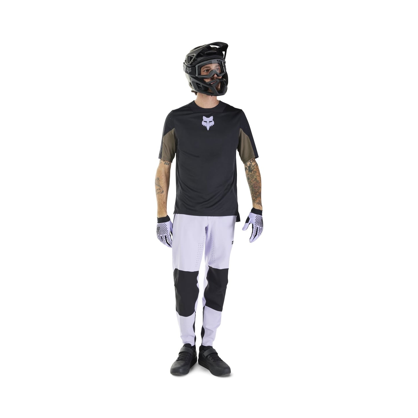 Maillot FOX DEFEND PARK Manches Courtes Noir 2025