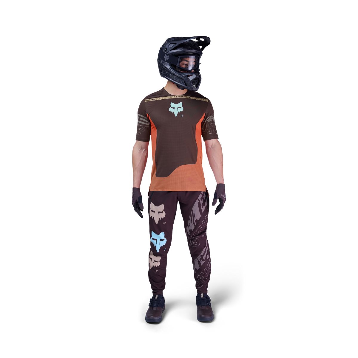 FOX FLEXAIR ELEVATED Trikot Kurzarm Braun/Orange
