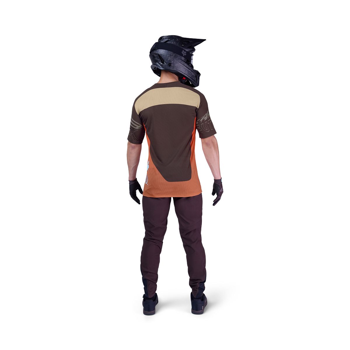 FOX FLEXAIR ELEVATED Trikot Kurzarm Braun/Orange