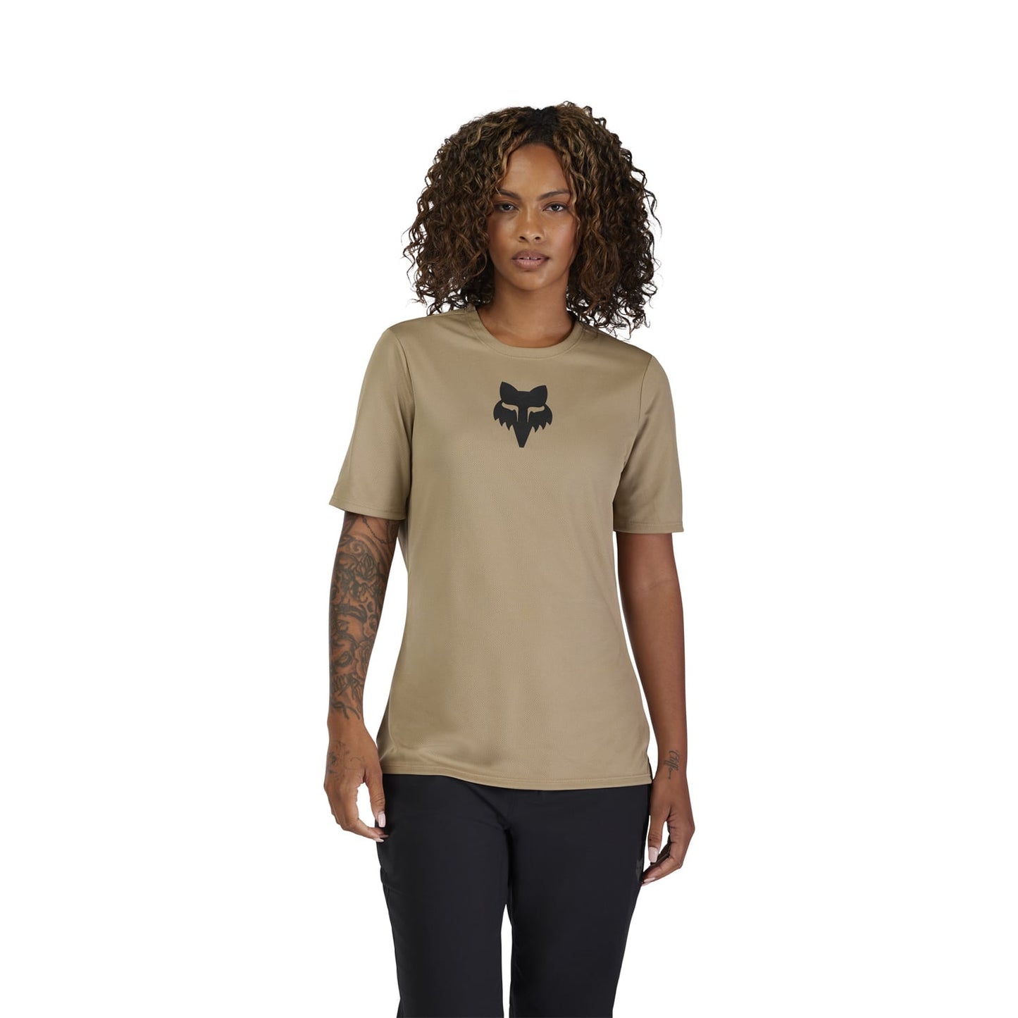 Maillot FOX RANGER HEAD Femme Manches Courtes Beige 2025