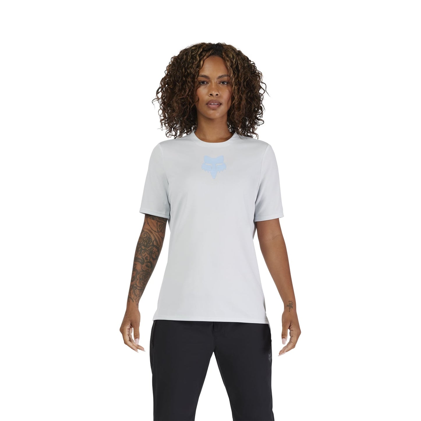 Maillot FOX RANGER HEAD Femme Manches Courtes Bleu Pâle 2025
