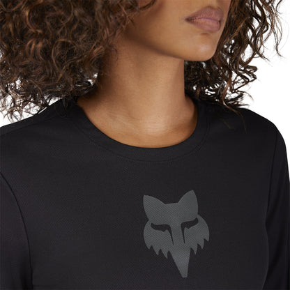 FOX RANGER HEAD Damen-Trikot Langarm Schwarz