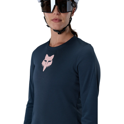 Maillot FOX RANGER FOX HEAD Femme Manches Longues Bleu