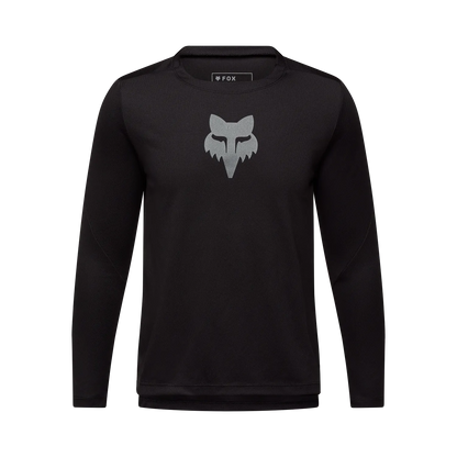 Maillot FOX RANGER HEAD Junior Manches Longues Noir