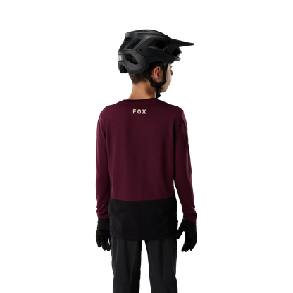 Maillot FOX RANGER FOX HEAD Junior Manches Longues Bordeaux