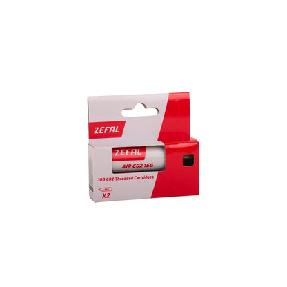 CO2-Kartuschen ZEFAL Gewindiert 16g (x2)