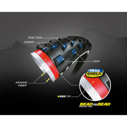Reifen MICHELIN FORCE AM PERFORMANCE LINE 27.5x2.35 Gum-X Tubeless Ready Faltbar