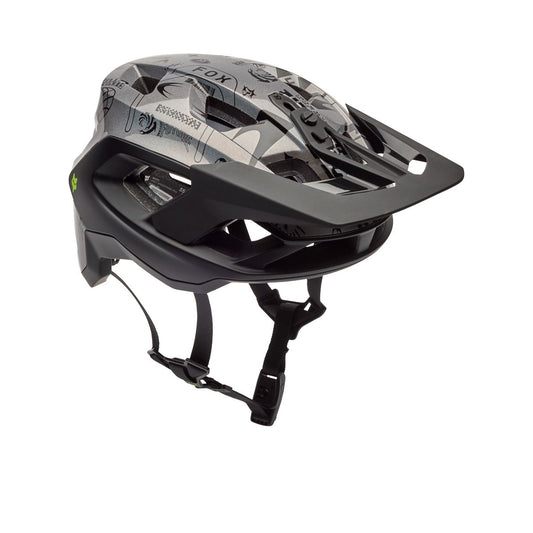 MTB-Helm FOX SPEEDFRAME PRO LUNAR Schwarz/Grau - Sonderedition