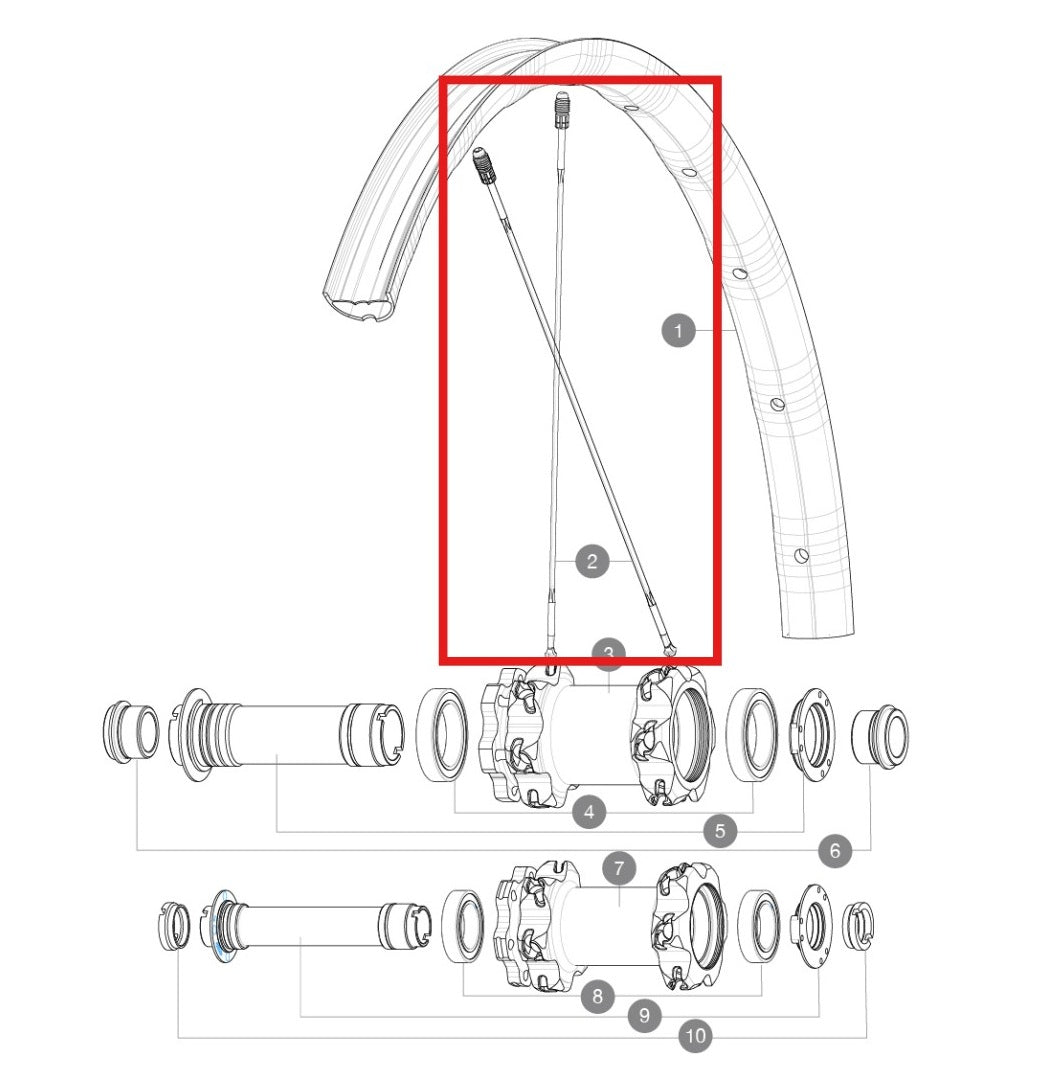 Kit 12 Rayons Av MAVIC CROSSMAX SLR ENDURO et Av-Ar DEEMAX PRO 27,5'' Aluminium 274mm