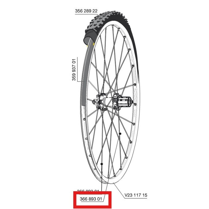Kit 12 Rayons Ar MAVIC CROSSROC/CROSSRIDE UST/CROSSMAX ELITE/XA ELITE 27,5" ALLROAD ELITE ROUTE+ 650 275mm
