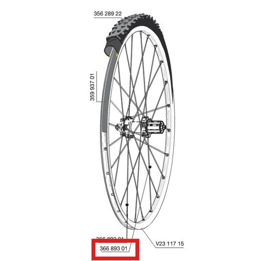 Kit 12 Rayons Ar MAVIC CROSSROC/CROSSRIDE UST/CROSSMAX ELITE/XA ELITE 27,5" ALLROAD ELITE ROUTE+ 650 275mm