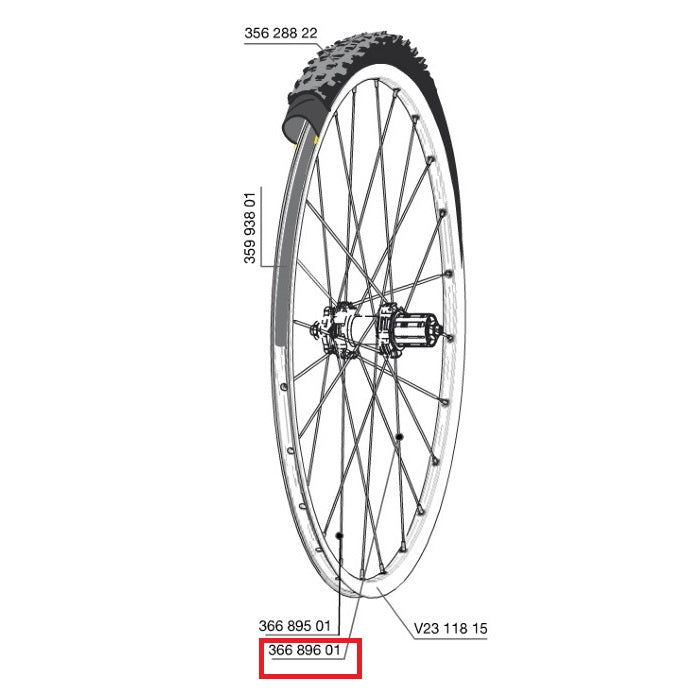 Kit 12 Rayons Ar MAVIC CROSSROC/CROSSRIDE UST/CROSSMAX ELITE/XA ELITE 29" KSYRIUM UST Disc/AKSIUM UST Disc 293mm