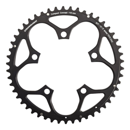 Außenkettenblatt 9/10-fach STRONGLIGHT ALU 7075 Typ S 110 mm Schwarz