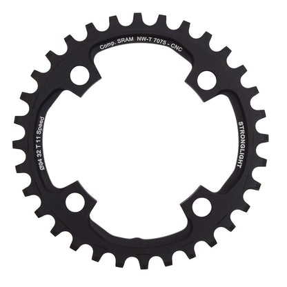 Einzelkettenblatt STRONGLIGHT ALU 7075 NARROW WIDE Sram X01 11-fach 4 Loch 94 mm