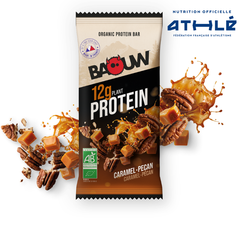 BAOUW BIO EXTRA Proteinriegel Karamell/Pekannuss (50 g)