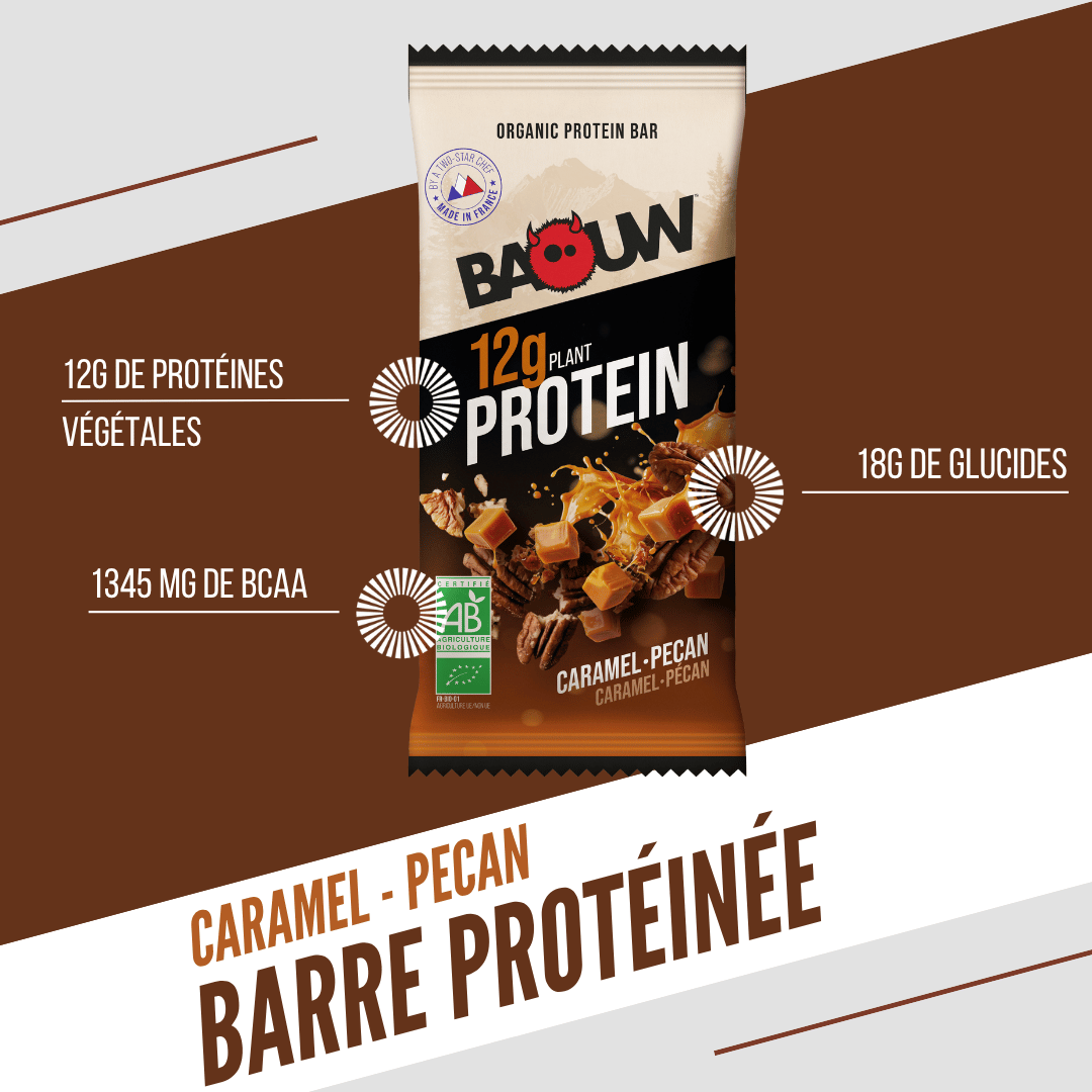 BAOUW BIO EXTRA Proteinriegel Karamell/Pekannuss (50 g)
