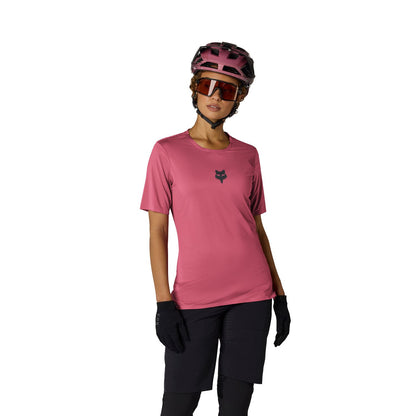 FOX FLEXAIR Damen Kurzarm-Trikot Berry