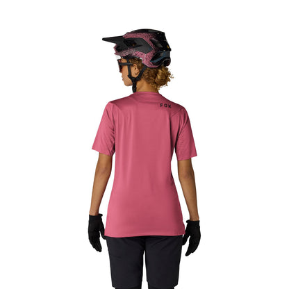 FOX FLEXAIR Damen Kurzarm-Trikot Berry